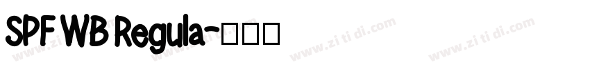 SPF WB Regula字体转换